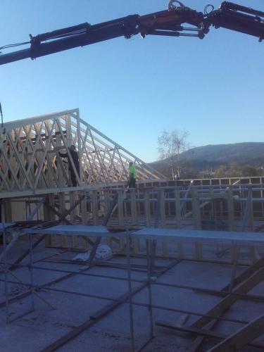 Montasje takstoler på midtstraum gård